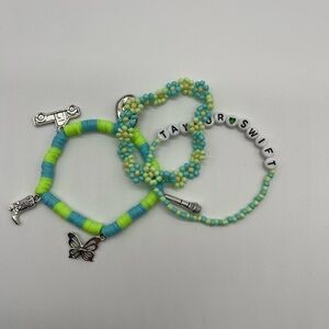 Taylor Swift inspired beaded bracelet set